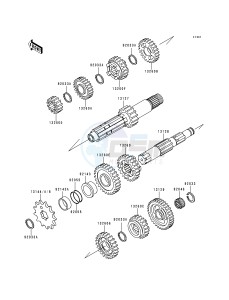 KX 250 K [KX250] (K5) [KX250] drawing TRANSMISSION