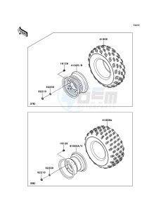 KFX450R KSF450BDF EU drawing Tires