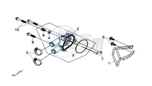 MAXSYM 600 I ABS drawing WATERPOMP COVER