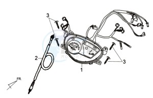 ORBIT II 50 drawing DASHBOARD / SPEEDOMETER CABLE / WIRING HARNASS