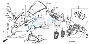 CBR600RRA E drawing UPPER COWL