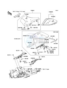 Z750 ABS ZR750MBF FR GB XX (EU ME A(FRICA) drawing Seat