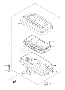 LT-A500X(Z) drawing SPEEDOMETER (LT-A500XZL2 P17)