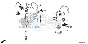 AFS1102SHC drawing SWITCH/ CABLE/ MIRROR