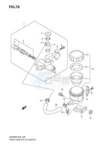 SV650 (E2) drawing FRONT MASTER CYLINDER (SV650SAK8 SUAK8 SAK8 SUAK8 SAL0 SUAL0)