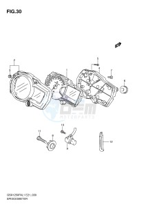 GSX1250FA (E21) drawing SPEEDOMETER