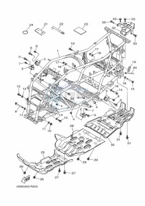 YFM700FWBD YFM70KPXK (B5K3) drawing FRAME