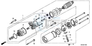 GL1800A SI - (SI) drawing STARTER MOTOR