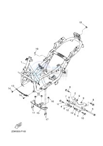 YP250R X-MAX 250 (2DL8 2DL8 2DL8 2DL8) drawing FRAME