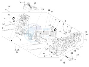 Medley 125 4T ie ABS (APAC) drawing Crankcase