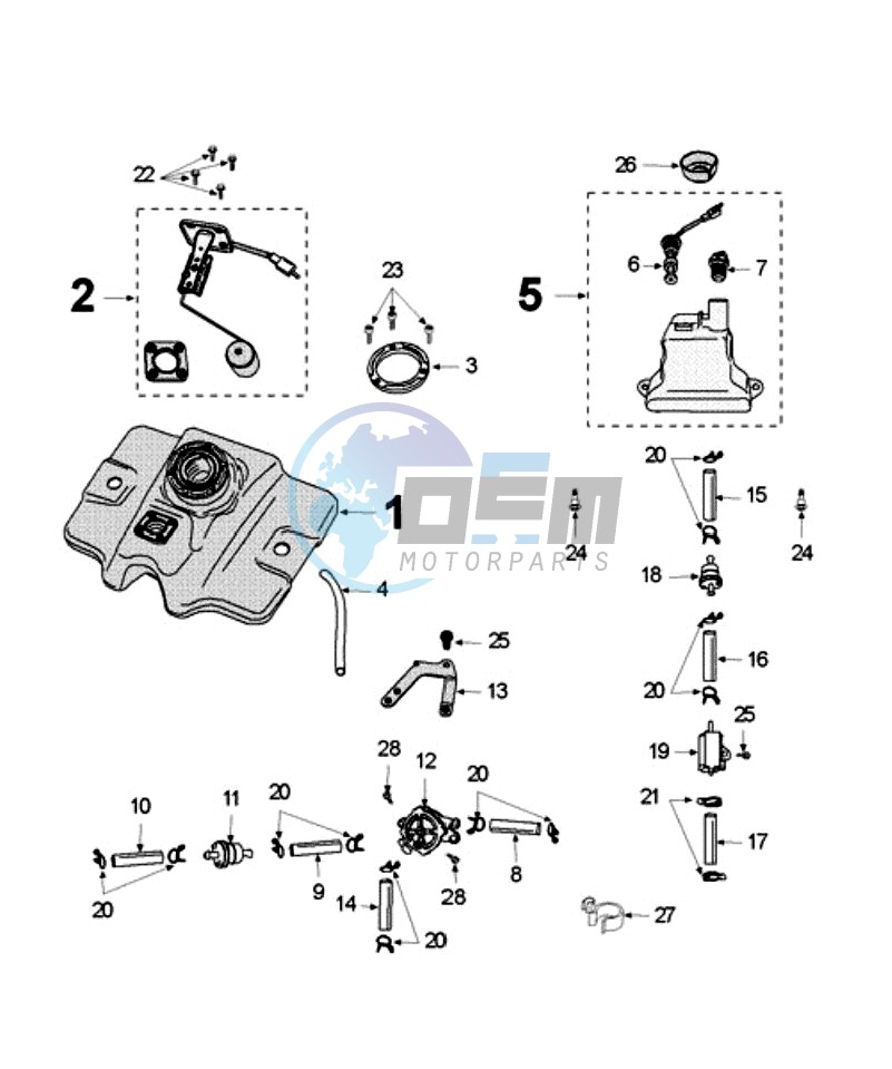 TANK AND FUEL PUMP