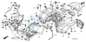 TRX420FAC drawing REAR FENDER