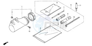 TRX400EX FOURTRAX 400 EX drawing TOOLS