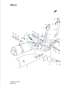 DL650 drawing MUFFLER