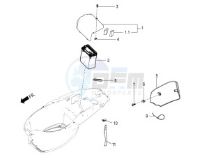 SR 150 4T-3V (EMEA-LATAM) drawing Battery