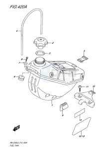 RM-Z250 EU drawing FUEL TANK