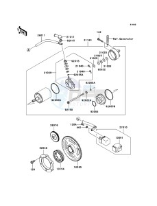 KVF650 4x4 KVF650-D1 EU GB drawing Starter Motor