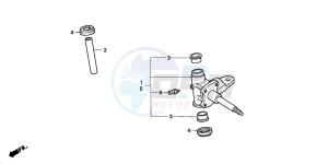 TRX200 FOURTRAX 200 drawing KNUCKLE