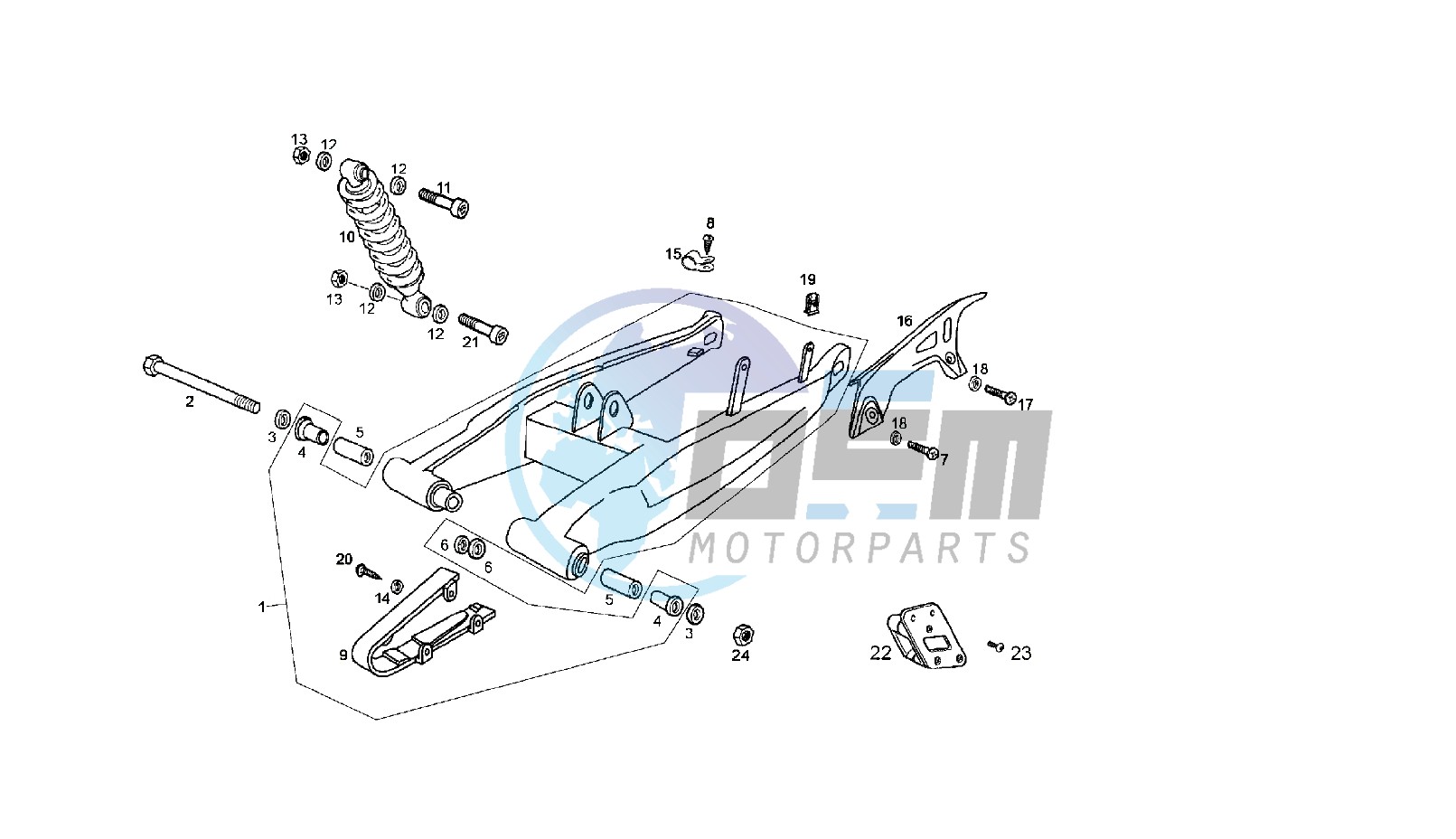 SWING ARM - SHOCK ABSORBER