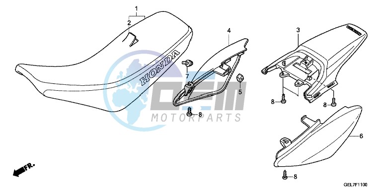 SEAT/REAR FENDER