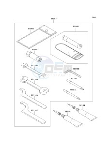 KSV 700 B [KFX 700] (B6F-B9F) B6F drawing OWNERS TOOLS