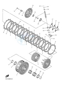 YZF-R6 YZF600 R6 (BN64) drawing CLUTCH