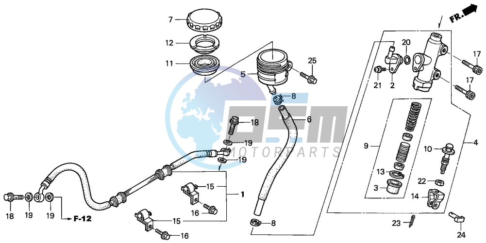 RR. BRAKE MASTER CYLINDER (NT650VW/X/Y/1)