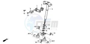 TRX680FA drawing STEERING SHAFT