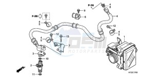 PES125R9 France - (F / CMF STC 2F) drawing THROTTLE BODY