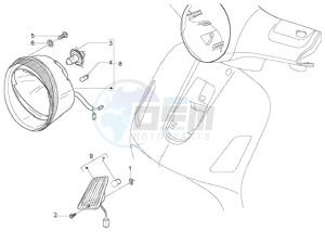 LX 50 2T drawing Front lights