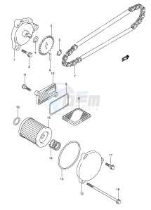 AN250 (E2) Burgman drawing OIL PUMP