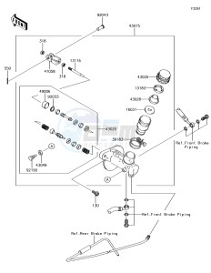 MULE SX KAF400JJF EU drawing Master Cylinder