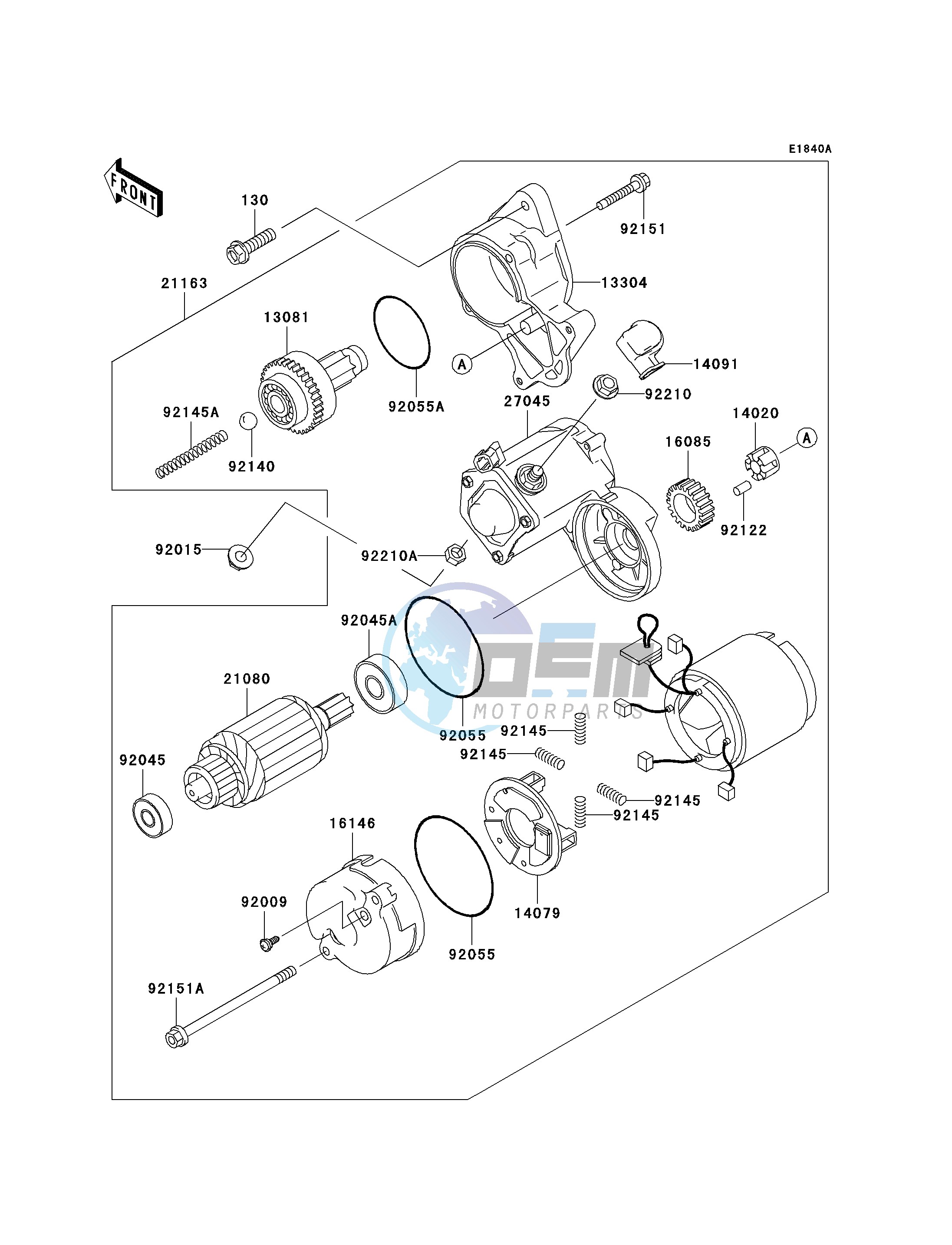 STARTER MOTOR-- FD620DE485833 - - -