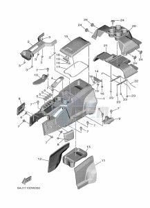 YXF1000EW YX10FPAM (B4J5) drawing SIDE COVER 3