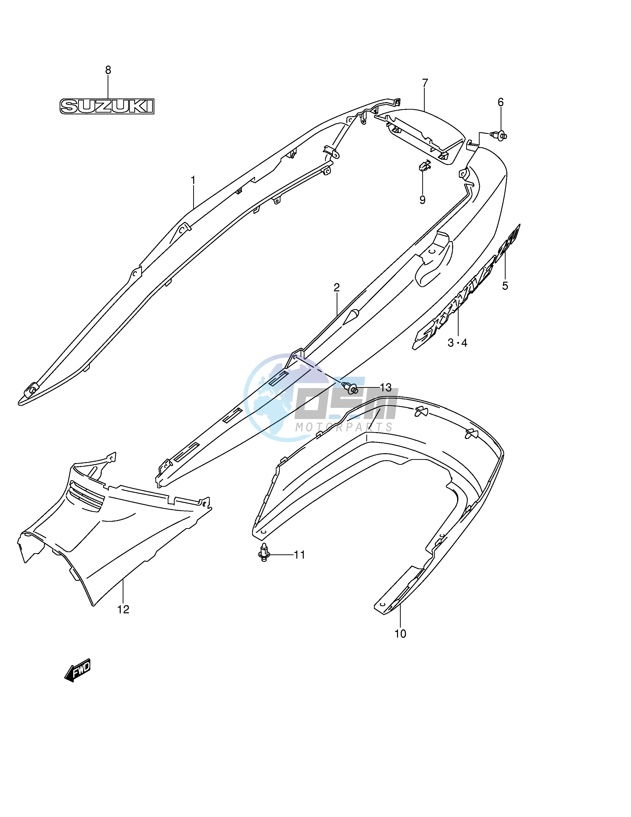 FRAME COVER (MODEL K3 K4 E38)