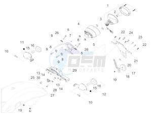 V9 Bobber 850 (EMEA) drawing Rear lights