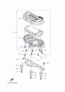 YZF320-A YZF-R3 (B2X9) drawing METER