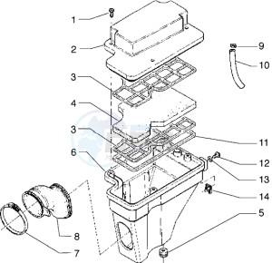 H at K 50 drawing Air Cleaner