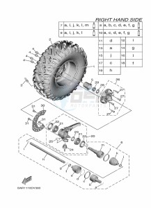 YXF850E YX85FPAN (BARK) drawing FRONT WHEEL 2