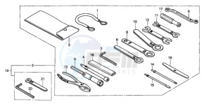 NT650V DEAUVILLE drawing TOOLS