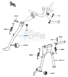 KZ 440 D [LTD BELT] (D2-D5) [LTD BELT] drawing STANDS -- 81-83 D2_D3_D4_D5- -