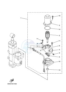 F80BETX drawing POWER-TILT-ASSEMBLY-2