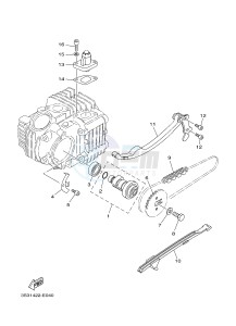 TT-R110E (5B6P 5B6R 5B6S 5B6S) drawing CAMSHAFT & CHAIN