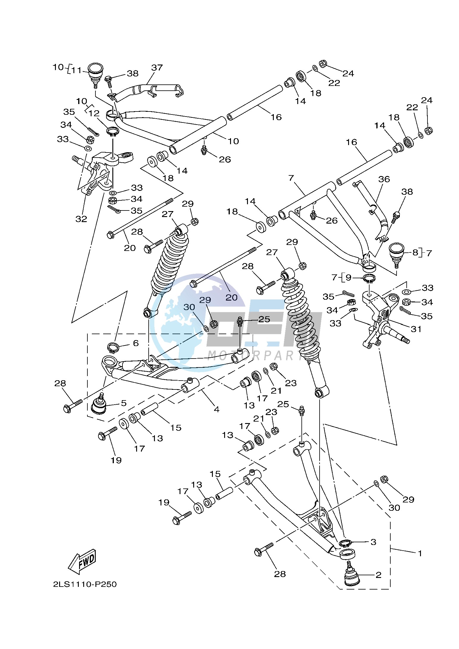 FRONT SUSPENSION & WHEEL