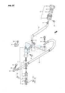 RM80 (E24) drawing REAR MASTER CYLINDER (MODEL L)