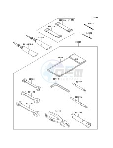 JET SKI STX-15F JT1500A6F FR drawing Owner's Tools