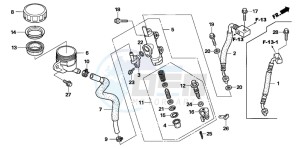 NT700VA drawing RR. BRAKE MASTER CYLINDER