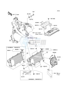 ER 650 A [ER-6N (AUSTRALIAN] (A6F-A8F) A8F drawing RADIATOR