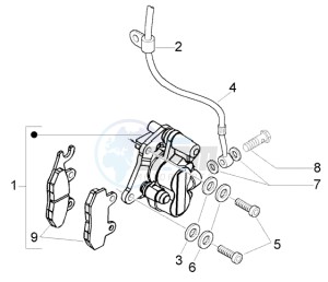 Liberty 125 Leader RST drawing Disc brake caliper