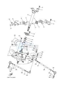 YFM550FWAD YFM5FGPHB GRIZZLY 550 EPS HUNTER (1HS7) drawing STEERING